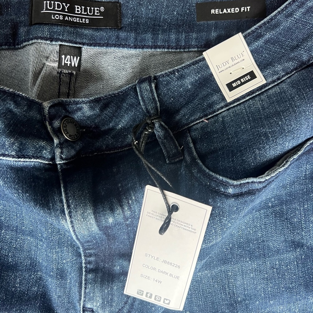 Judy Blue Relaxed Fit Jeans - Dark Blue